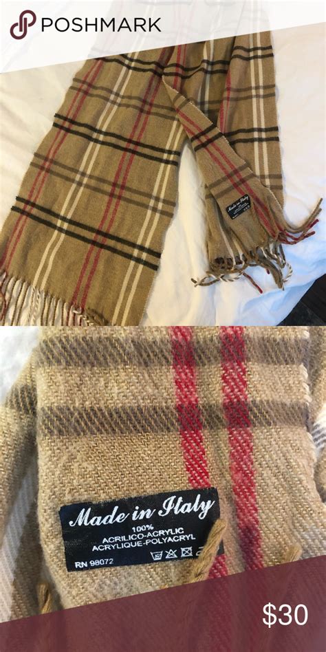 faux burberry scarf